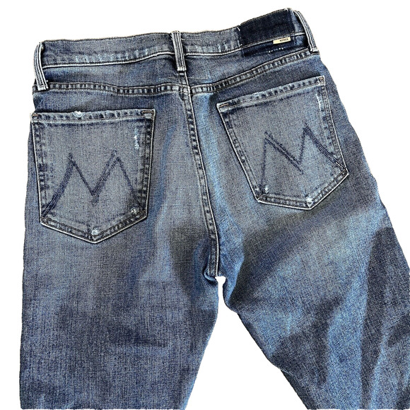 Mother Superior The TomCat Seriously Truce Distressed Straight Jeans Button Fly - Picture 7 of 13